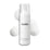 Medik8 Calmwise Soothing Cleanser pump bottle displayed on a white background with a smear of white foam behind it, highlighting the product's texture.