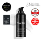 Medik8 Liquid Peptides Advanced MP serum bottle with awards on a white background